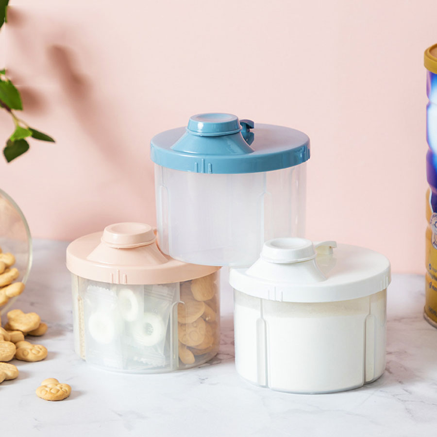Baby Food Tracker - 4 ช่องกล่องเก็บอาหารเด็กทารกแรกเกิดนมผงทารกแรกเกิดกิจกรรมขนมถ้วยคอนเทนเนอร์สูตรแบบพกพา