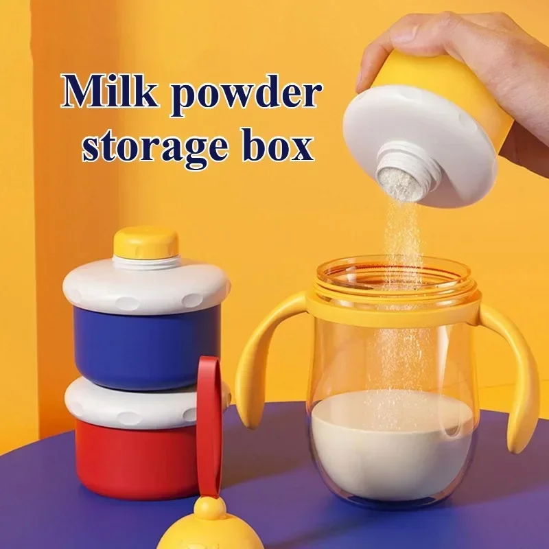 Baby Food Tracker - STACKABLE เครื่องจ่ายสูตรเด็กแบบพกพาคอนเทนเนอร์นมผง Non-Spill แบบพกพานมผงเด็กคอนเทนเนอร์ขนมขบเคี้ยว
