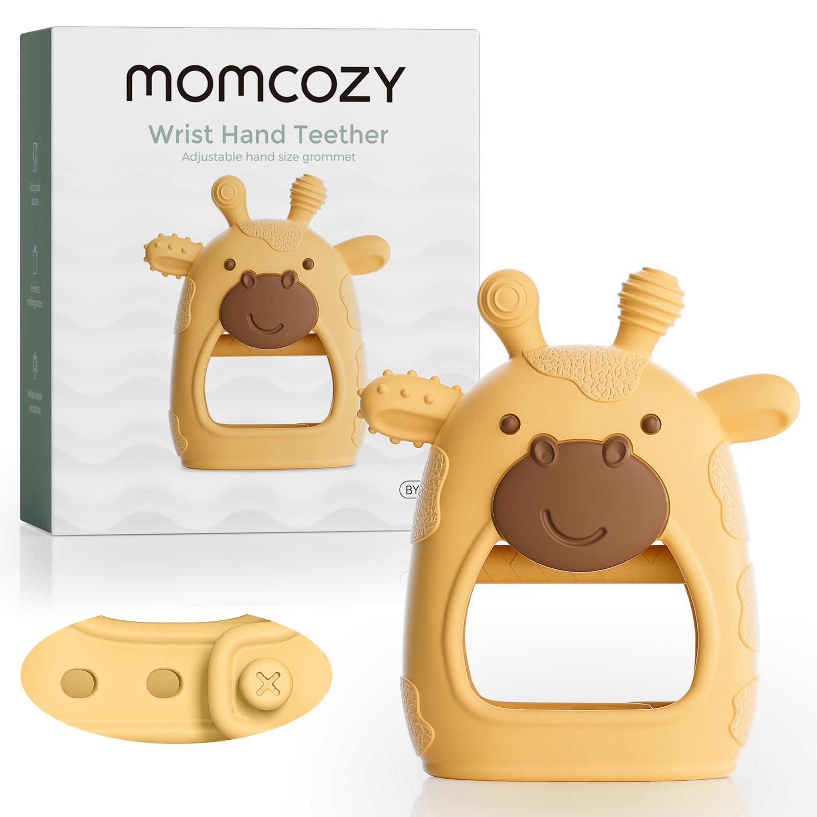 Baby Food Essentials - Momcozy ของเล่นเด็กยางกัด, ของเล่นเด็กการงอกของฟัน, บรรเทาการงอกของฟันของทารก, ซิลิโคนเกรดอาหาร, 0-12