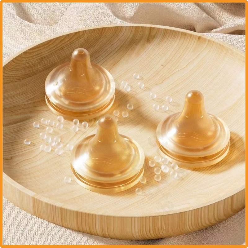 Baby Food Natural - เหมาะสำหรสำหรับขวดนมนกพิราบรุ่นที่ 2/3/ซิลิโคนเกรดอาหาร/จุกนมเด็ก/ซิลิโคนรสธรรมชาติ ปากขวดกว้าง 5 ซม.