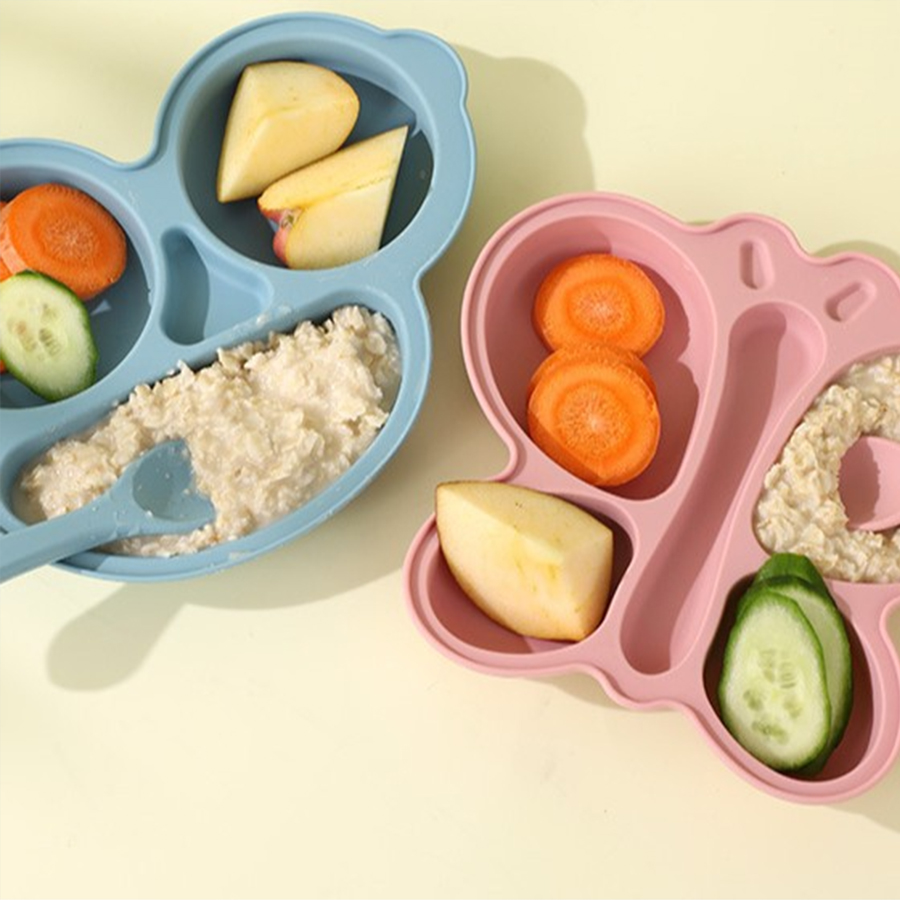2pcs เด็กผีเสื้อซิลิโคนรับประท - Baby Food Tracker บทวิจารณ์และราคา