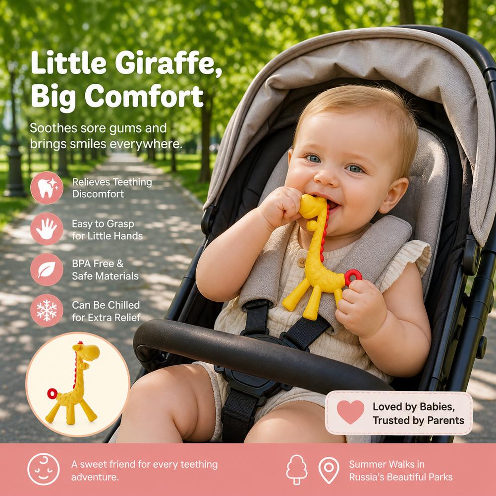 ของเล่นกัดสำหรับทารก รูปทรงยีร - Baby Food Natural บทวิจารณ์และราคา