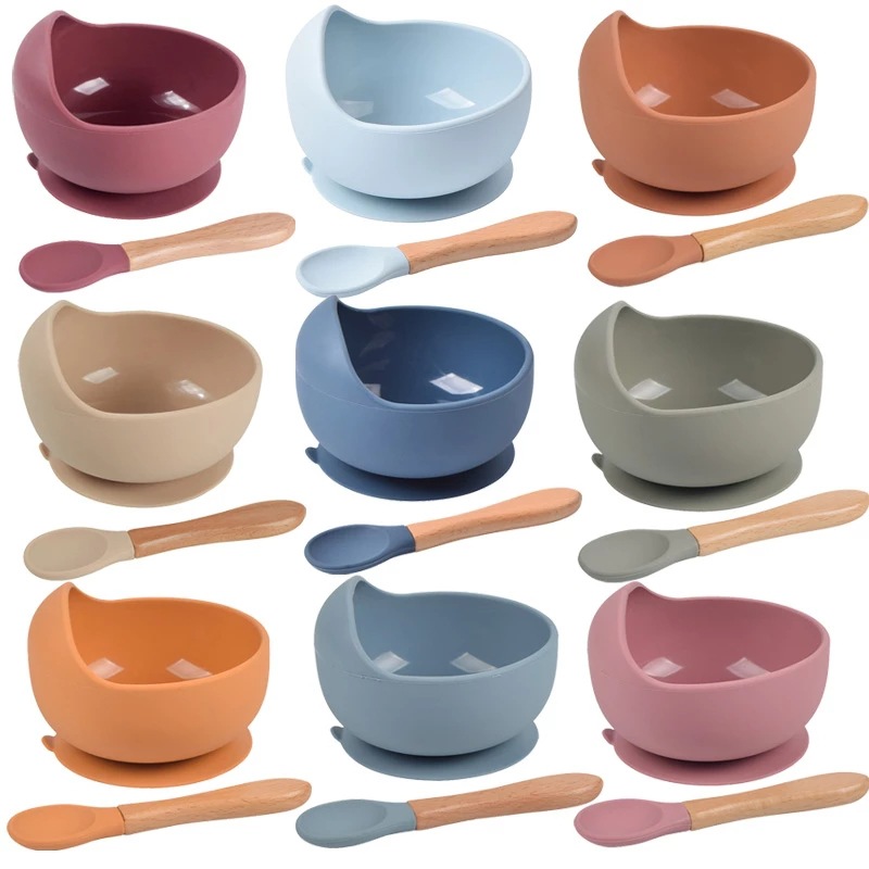ซิลิโคนเกรดอาหารเด็กชุดชามสีทึ - Baby Food Tracker บทวิจารณ์และราคา