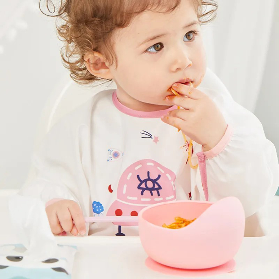 จานชามอาหารซิลิโคนกันหกสำหรับเ - Baby Food Tracker บทวิจารณ์และราคา
