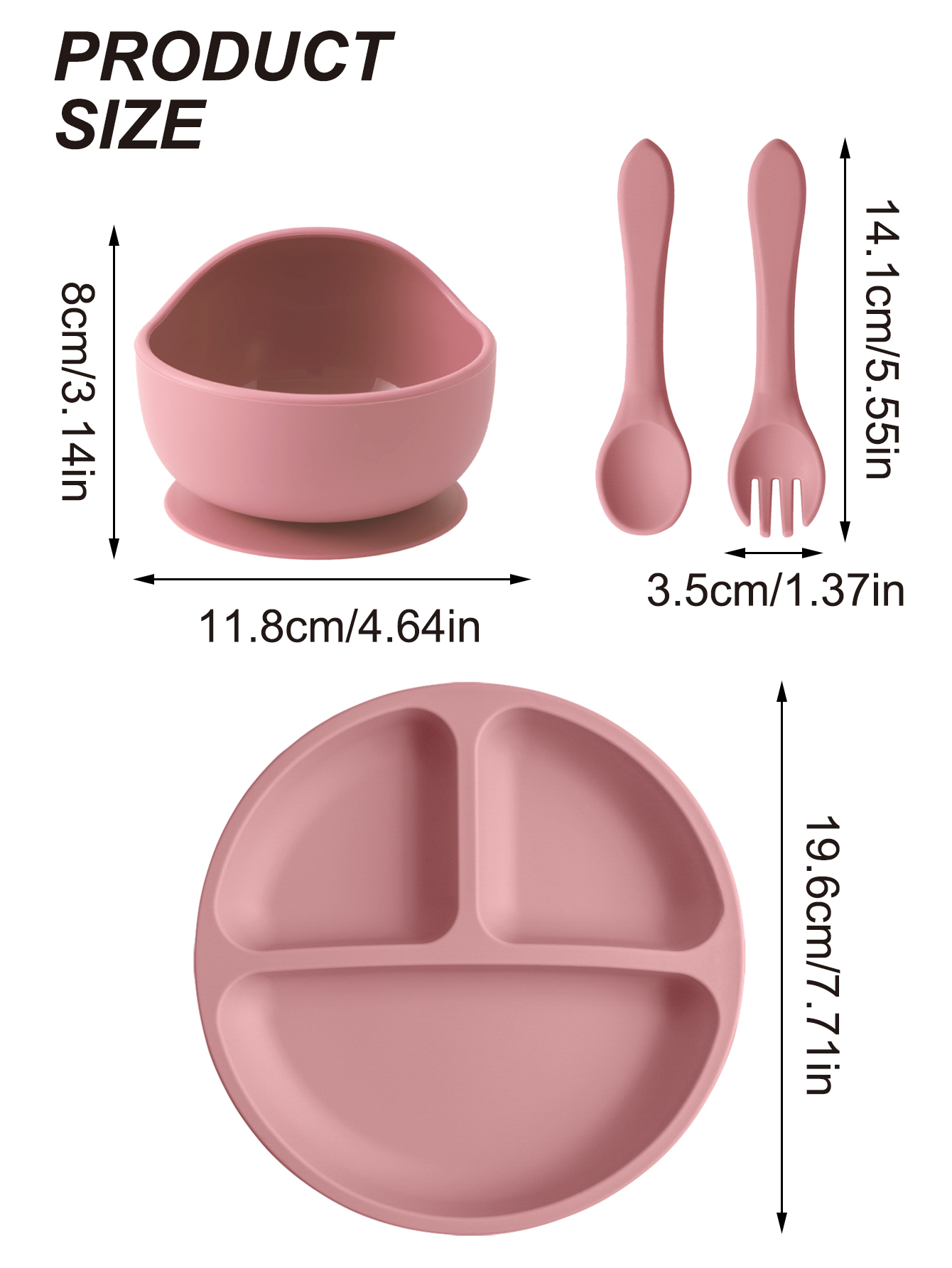 4PCS เด็กซิลิโคนชุดให้อาหารดูด - Baby Food Tracker บทวิจารณ์และราคา