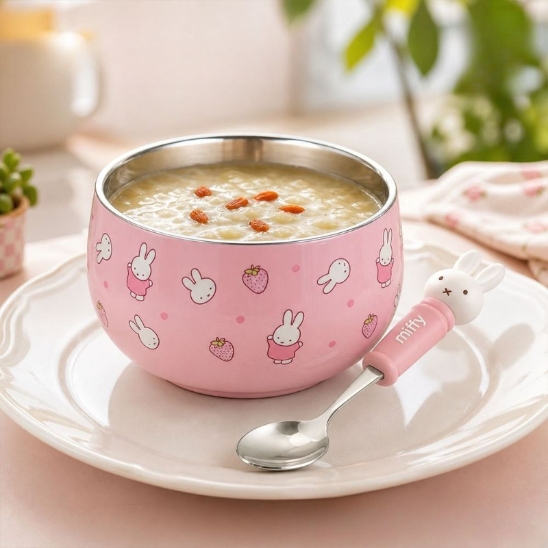 ชามอาหารเด็กสแตนเลสลายการ์ตูนค - Baby Food Product บทวิจารณ์และราคา