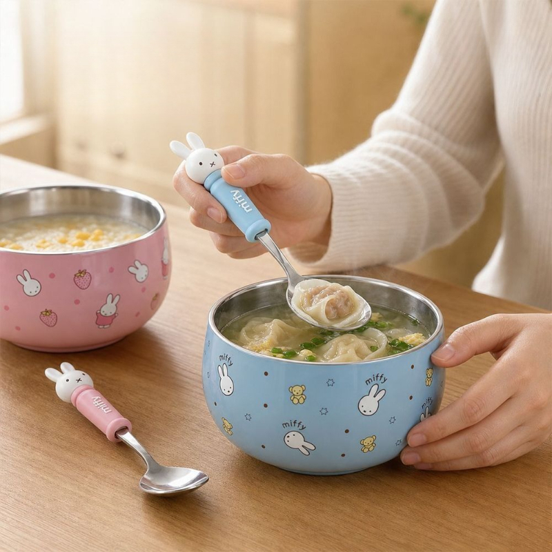 ชามอาหารเด็กสแตนเลสลายการ์ตูนค - Baby Food Product บทวิจารณ์และราคา