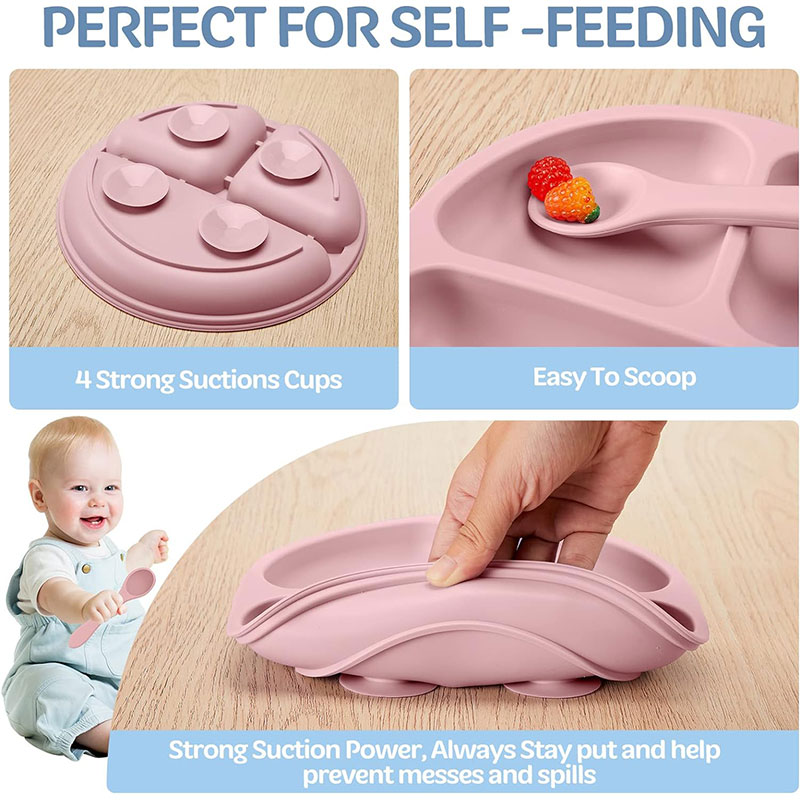 1/5 PC BPA ฟรีซิลิโคนเด็กชุด S - Baby Food Tracker บทวิจารณ์และราคา