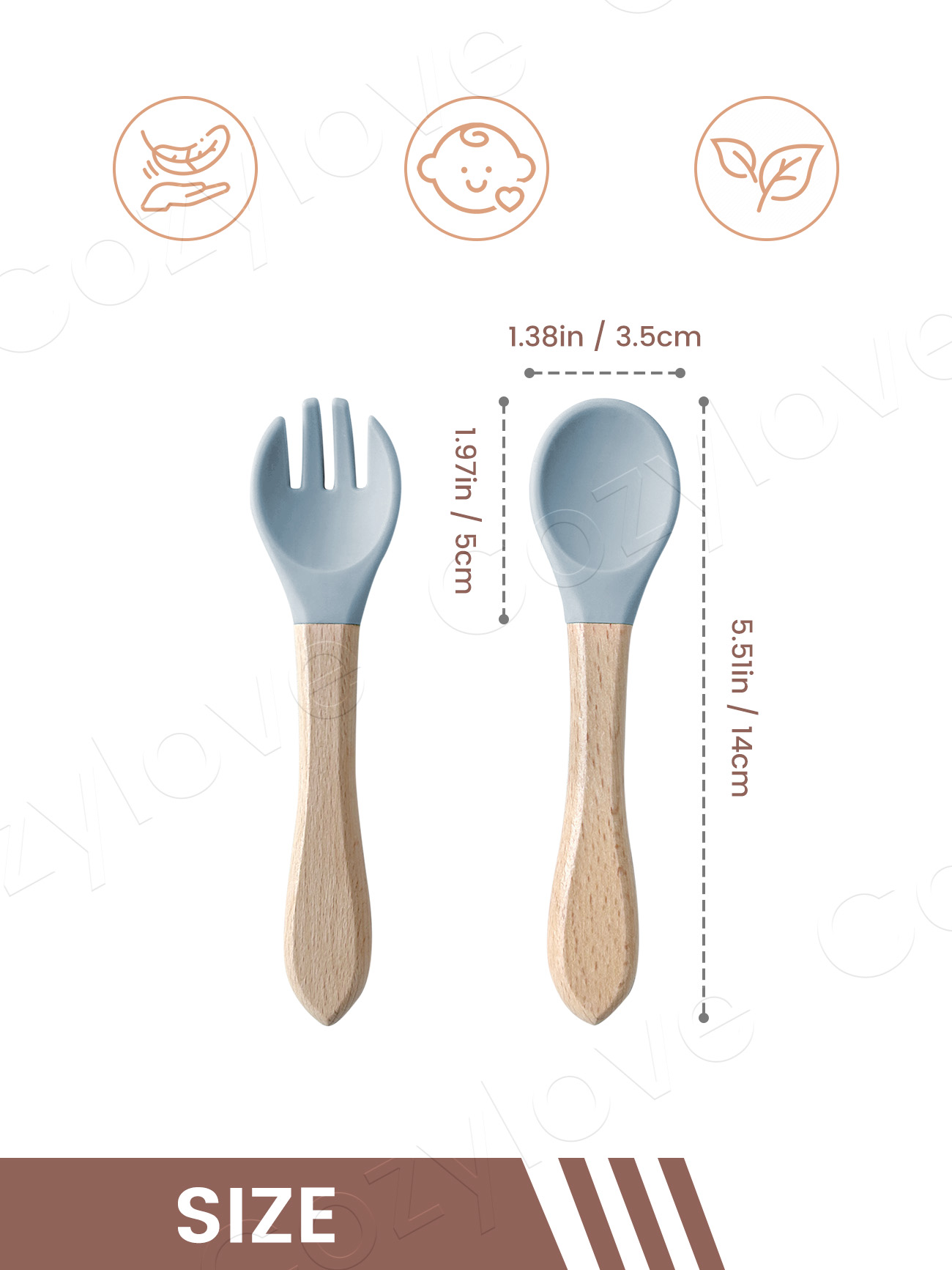 ชุดช้อนส้อมซิลิโคนสำหรับเด็ก,  - Baby Food Natural บทวิจารณ์และราคา